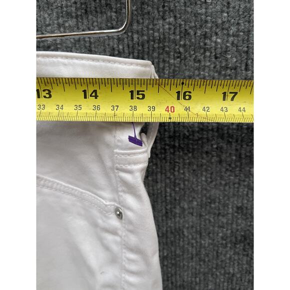 AG Adriano Goldschmied Jeans Womens 27 White The Prima Crop Cigarette Raw Hem - Picture 4 of 11